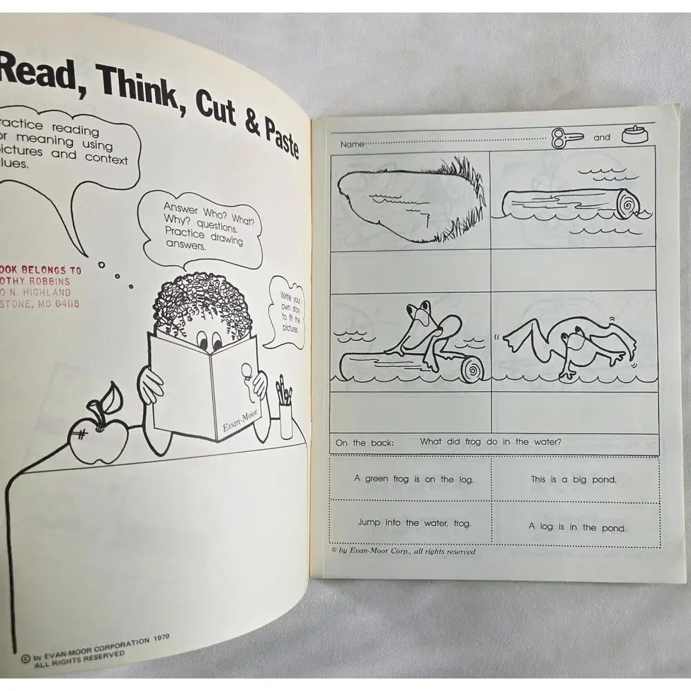 Evan-Moor Homeschool 4 Books English Grammar Phonics Reproducibles 1st to 3rd